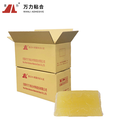 薄黄色の透明な包装の熱い溶解の固まりがあるカートンの密封の接着剤TPR-7606
