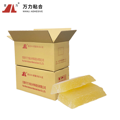 波形箱TPR-6258Cのための固体黄色く熱い溶解のクラフト紙テープTPRの接着剤