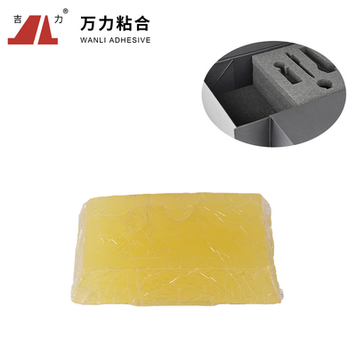 薄黄色の透明な包装の熱い溶解の固まりがあるカートンの密封の接着剤TPR-7606