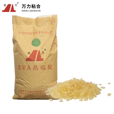 黄色がかった薄片状の製本の接着剤の固体エヴァの熱い接着剤EVA-C-22
