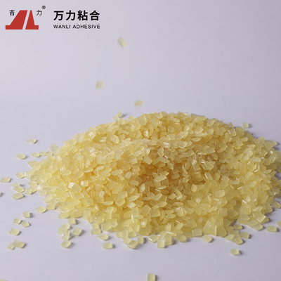 黄色がかった薄片状の製本の接着剤の固体エヴァの熱い接着剤EVA-C-22