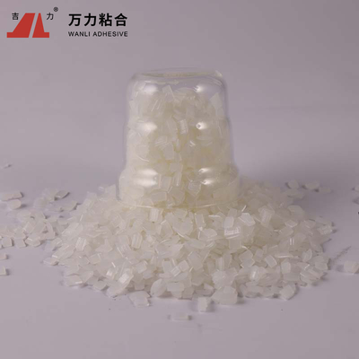 透明なエヴァの熱い溶解の接着剤4500のCPの薄片状ポリエステルEVA-C-23